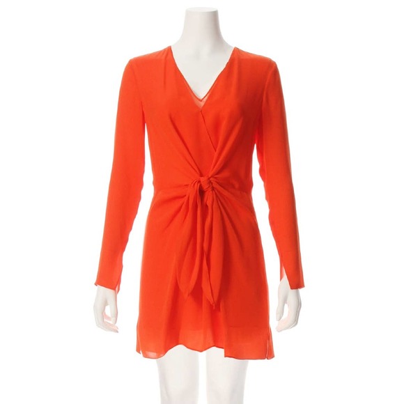 3.1 PHILLIP LIM Long Sleeve Front Knot Dress - Picture 6 of 13